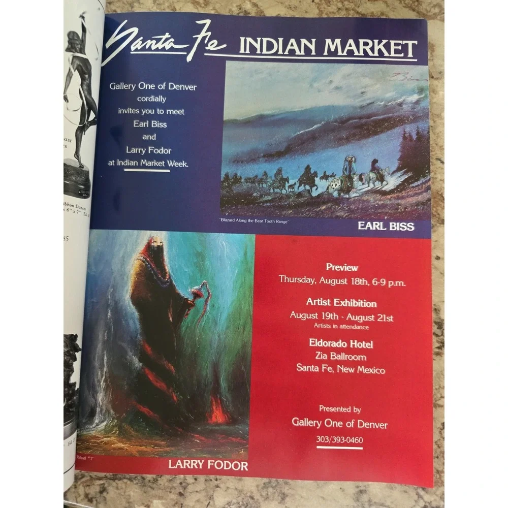 Southwest Art Magazine- AUGUST 1988 Vintage